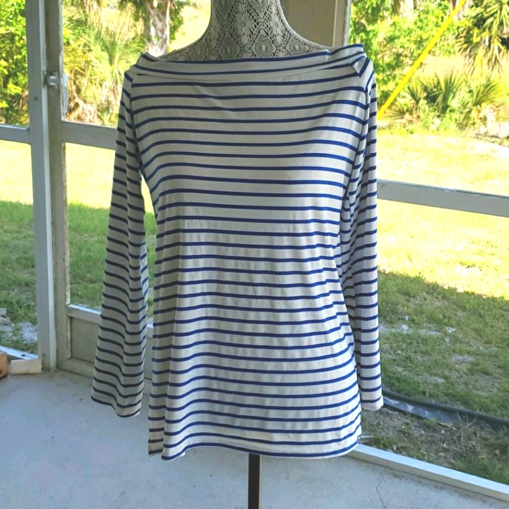 ZJCT blue & white striped shirt size XXL